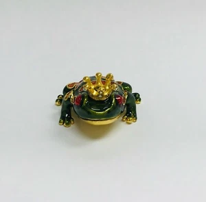 Black Friday Clearance Frog with Crown Jewelry Trinket Box Black Friday Sale - Picture 1 of 5