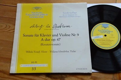 Bethoven SCHNEIDERHAN KEMPFF Kreutzersonate 10'' EP DGG K 73 133 Club Ed. - Bild 1 von 4