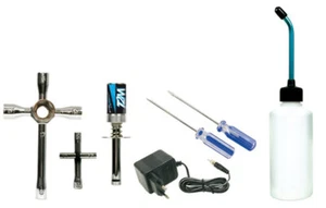 Nitro Starter Set Vorglühstecker / Vorglühakku Zündkerzenschlüssel Tankflasche - Bild 1 von 1