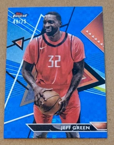 2023-24 Finest #123 Jeff Green Blue Checkerboard Refractor 49/75 Made Rockets - Bild 1 von 2