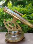 Vintage Compass Survey Instrument Brass Theodolite Alidade Transit Telescope 