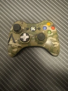 Vintage Microsoft Xbox 360 Camouflage Halo Wireless Controller Limited Edition - Picture 1 of 1