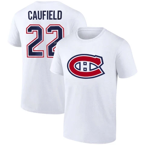 Cole Caufield Montreal Canadiens Autographed White Shirt Unisex Cotton S-3XL Cover