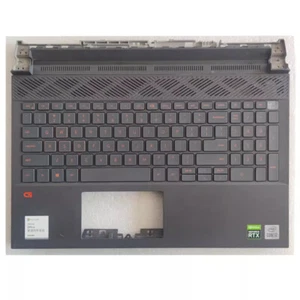 Palmrest with Keyboard Red Button US for DELL G15 5510 5511 5515 5520 5525 - Picture 1 of 3
