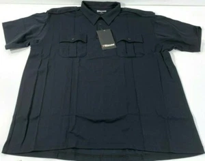 NEW BLAUER STREETGEAR 8130 SHORT SLEEVE KNIT SHIRT DARK NAVY 3XL REGULAR - Picture 1 of 3
