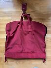 TUMI Nylon & Leather Bottom Garment Bi-Fold Carry On Bag, Red Originally