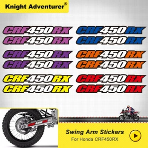 Honda CRF450RX Swingarm Stickers Decals CRF450 Graphics kit dirtbike graphics - Foto 1 di 24