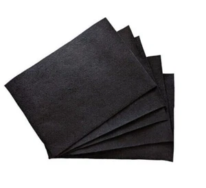 Black A4 Felt Sheets Fabric Craft Packs Arts and Crafts - Picture 1 of 1