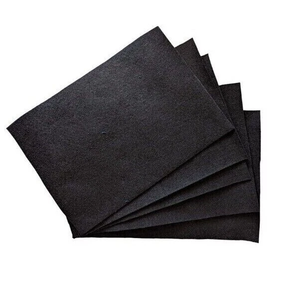 Black A4 Felt Sheets Fabric Craft Packs Arts and Crafts - Image 1 of 1