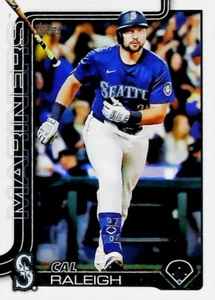 2025 Topps Series 2 #603 Cal Raleigh Seattle Mariners - Foto 1 di 2