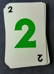 Skip Bo Family Uno 1989 repuesto para juego de cartas 12 número 2 tarjetas - Imagen 1 de 2