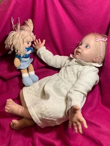 APPLE Toddler Bambola By Artist Celine Boisdur Filone Caucaso Silicone - Foto 1 di 11