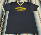Vintage 90s Tommy Hilfiger Athletics Navy Blue Short Sleeve Jersey Men's Size XL