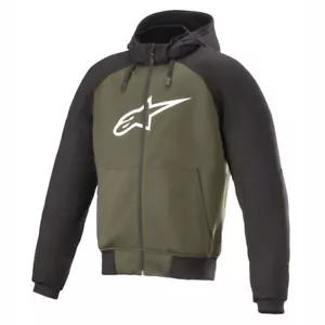 Felpa con cappuccio moto sportiva Alpinestars cromata Foresta Nera - Foto 1 di 2