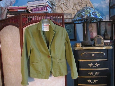  Chaqueta Anthropologie Cartonnier verde importada 4 Foto 1 de 4