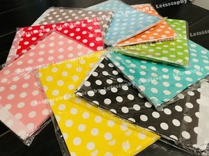 25/50/100 5 Zoll x 7 Zoll Kraftpapier Keksbeutel Stammes Tube Punkt Party Gefallen Süßigkeiten Leckerbissen - Bild 1 von 4