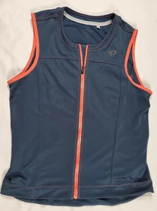 Pearl Izumi Cycling Vest Women's XL Blue Pink Zip Sleeveless Activewear Outdoor - Picture 1 of 9