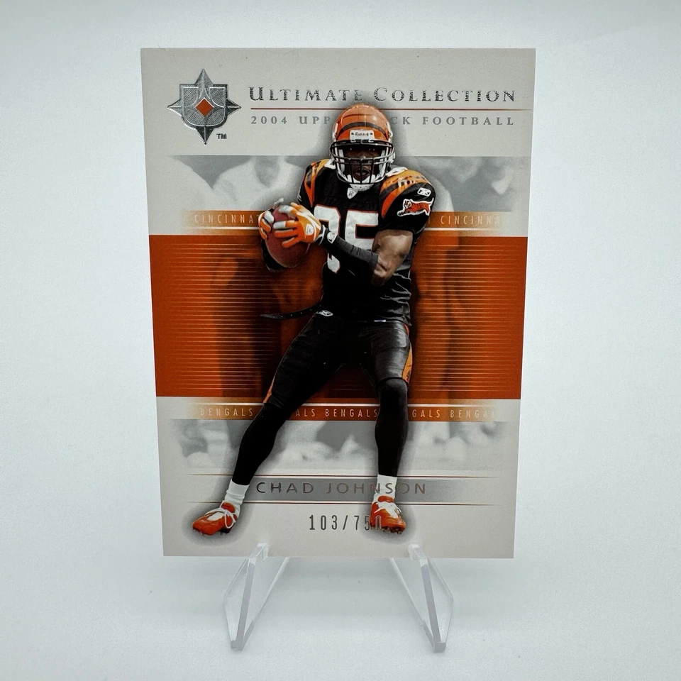 2004 Upper Deck Ultimate Collection /750 Chad Johnson #14 Bengals Ochocinco - Image 1 of 4