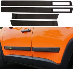 4Pcs ABS Door Side Sill Molding Trim Fit for Jeep Renegade 2015-2020 - Picture 1 of 6