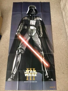 RARE DARTH VADER POSTER DVD RELEASE STAR WARS III REVENGE OF THE SITH 178cms - Picture 1 of 5