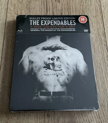 The Expendables Limited Ed. (2 Blu-ray/DVD, Steelbook, 2010) NEW! Sealed MINT! - Image 1 of 2