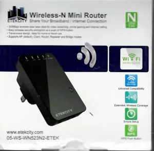 Mini router Etek City Wireless-N - Imagen 1 de 5