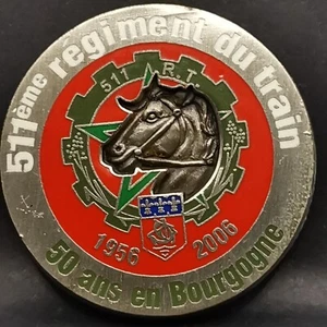 MEDAILLE 36mm 23.2g / 511ème REGIMENT DU TRAIN 50 ANS EN BOURGOGNE / MILITARIA - Picture 1 of 2