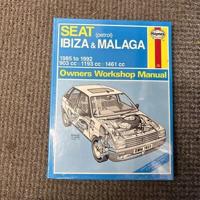 SEAT Ibiza & Malaga (petrol) Haynes Workshop Manual from 1985 to 1992. - Image 1 of 3