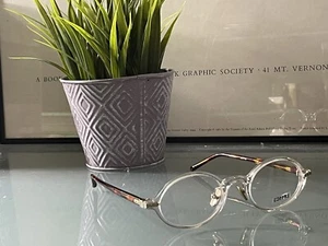 Linda Farrow Eye glasses Frame Linear Eaves Clear Crystal LF11 C7 46 21-145 5921 - Picture 1 of 13