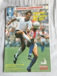 England v Northern Ireland UEFA European Championship Group 4 Programme 15/10/86 - Picture 1 of 3