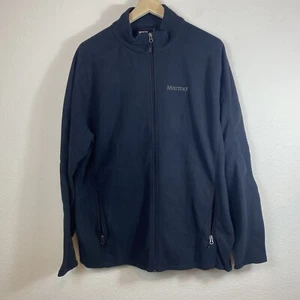 Marmot Men’s 2XL Jacket Fleece Rocklin Full Zip Black lightweight Pockets winter - Picture 1 of 9