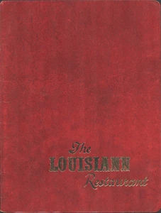 1980s THE LOUISIANN RESTAURANT vintage dinner menu ALBUQUERQUE, NEW MEXICO - Picture 1 of 2