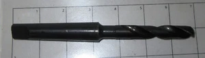 CLE-FORGE USA HS DRILL BIT, 2-FLUTE, TAPER SHANK, 31/64", OAL 6.5" 16677 MT2 - Picture 1 of 5