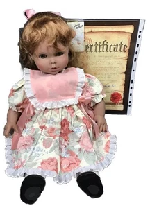 Lissi Batz Doll Lanie Signed 224/1000 West Germany 1992 Certificate 21.5” - Picture 1 of 12