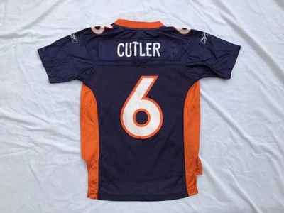 Camiseta de futebol Chicago Bears Reebok tamanho Youth P (8) Jay Cutler #6 laranja/marinho - Imagem 1 de 4