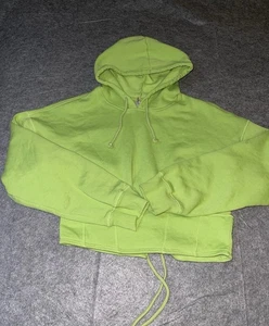 LA Hearts Collaboration With Pacsun Crop Hoodie grün Damen Large - Bild 1 von 4