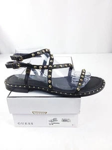Sandalias informales Guess Yamara negras con tachuelas de gladiador con tiras talla 10M - Imagen 1 de 6