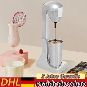 Silber Milchshake-Maker Milchshaker Modern Getränkemixer Mühelose Reinigung - Bild 1 von 23