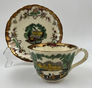 Mason’s Leeds Demitasse Tasse & Untertasse Set Transferware - Bild 1 von 8