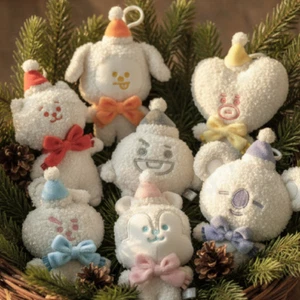 BT21 Figur Schneemann Puppe Schlüsselanhänger offizielle K-POP authentische Ware - Bild 1 von 22