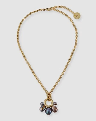 Ожерелье цепочка женское Mignonne Gavigan позолота 14 карат жемчуг марго - Изображение 1 из 3