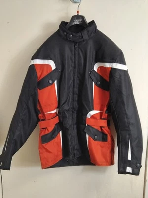 Spada Waterproof Motorcycle Jacket Black Red White Large Commuting Motorbike - Image 1 of 4