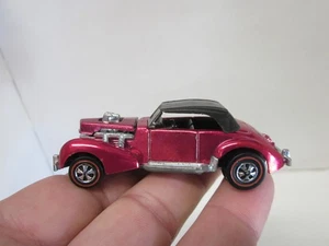 HOT WHEELS REDLINE CLASSIC CORD * ROSE COLOR * ORIGINAL TOP * AWESOME CAR ! - Picture 1 of 9