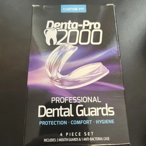 Denta-Pro 2000 Professional Dental Guards 4 Piece Set. Three Mouth Guards Case - Picture 1 of 5