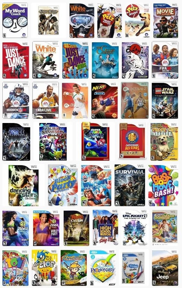 Nintendo Wii Games - Free Shipping - Pick & Choose - VG Refurbished - Image 1 of 1