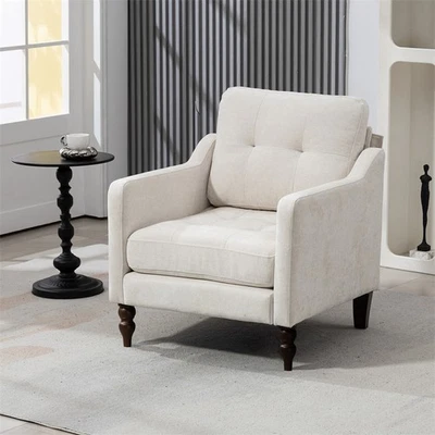 Comfy Upholstered Accent Chair w/Side Storage &USB Port for Living Room Bedroom - Image 1 of 4