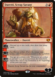 Daretti, Scrap Savant Commander 2014 HEAVILY PLD Red Mythic Rare CARD ABUGames - Picture 1 of 1