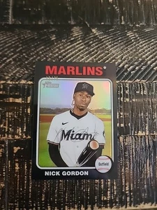 2024 Topps Heritage Chrome Black Nick Gordon 13/75 - Bild 1 von 2