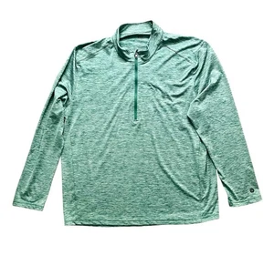 Graham Luxe 1/4 Zip Pullover Herren 2XL meliert grün sportlich Golf Langarm - Bild 1 von 7