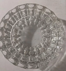 VINTAGE KIG INDONESIA HEAVY GLASS ASHTRAY CANDY DISH TRINKET - Picture 1 of 5